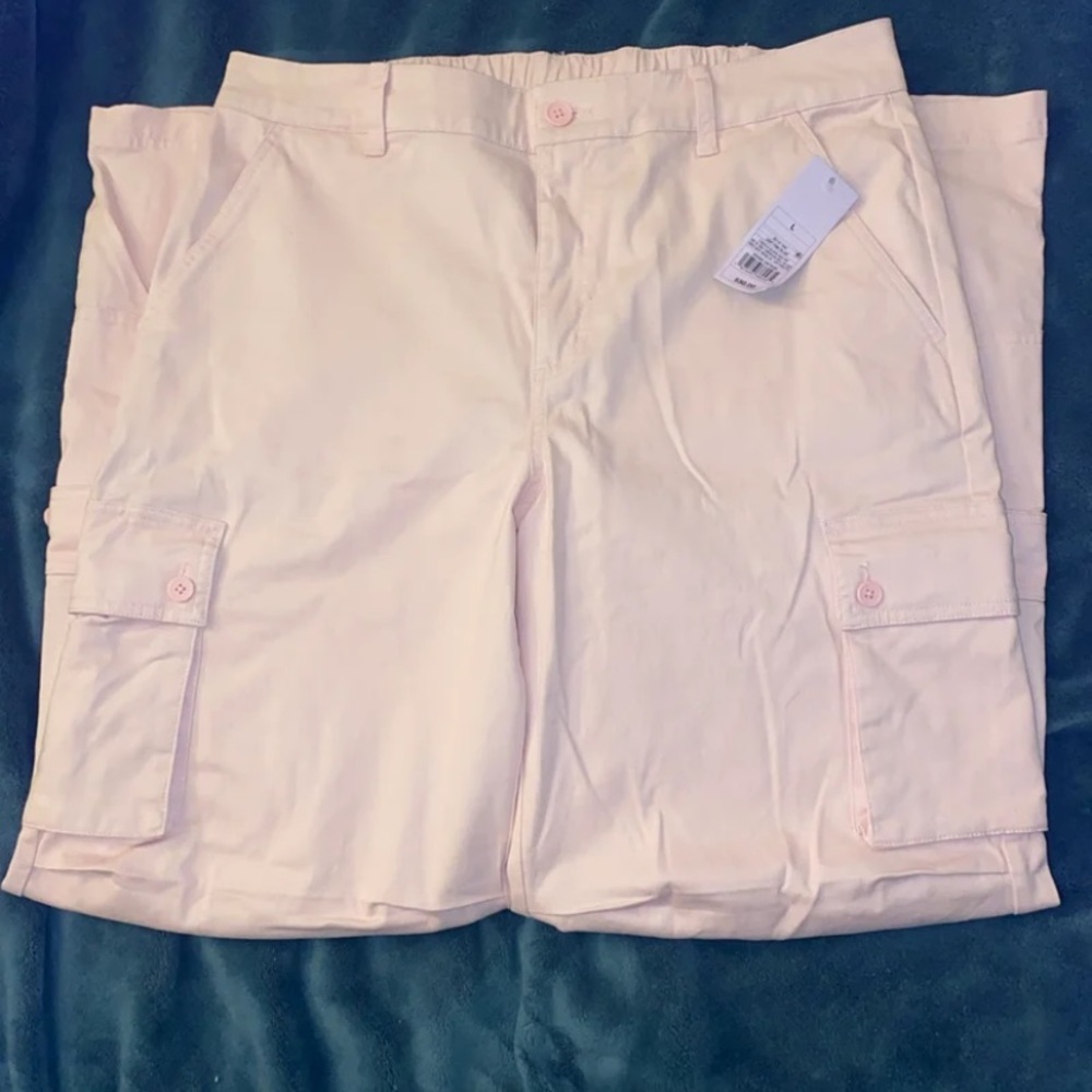 wild fable Wide-Leg Cargo Pants in Light Pink - Picture 2 of 5